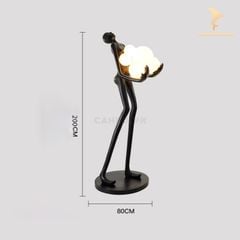 Tượng Đèn Trang Trí - Người Ôm Đèn
