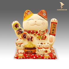 Mèo Thần Tài Vẫy Tay - Lộc Tài Tiến Tới (27cm)