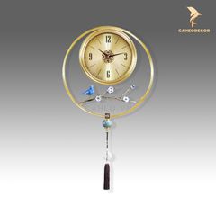 Đồng Hồ Treo Tường Bằng Đồng - Hỷ Thước Kim Trôi