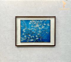Tranh Đồng Hoa Hạnh Nhân Van Gogh - Xanh Lam Bích