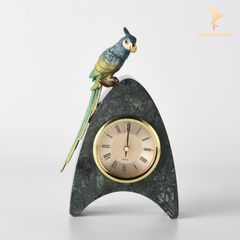 Đồng Hồ Trang Trí Để Bàn Hiện Đại - Vẹt Đá Xanh