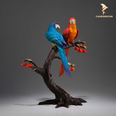 Đôi Vẹt Đậu Cây Hồng Bằng Đồng - Cao Cấp