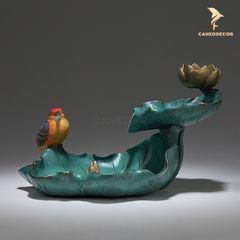 Đế Đốt Trầm Lá Sen Bằng Đồng Cao Cấp