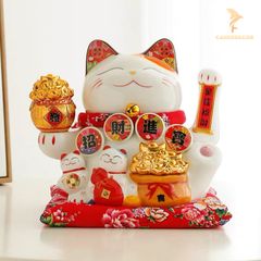 Mèo Thần Tài Vẫy Tay - Đại Phú Đại Quý (25cm)