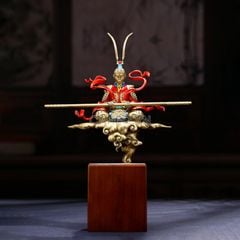 Tượng Đồng Tôn Ngộ Không Ngồi Thiền - Tĩnh Tại