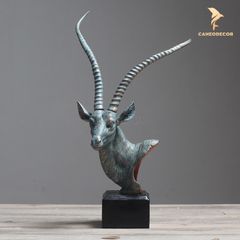 Trang Trí Để Bàn - Tượng Đầu Linh Dương