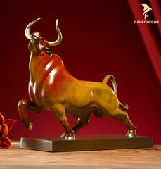 Tượng Đồng Bò Tót Tài Chính - Cao Cấp