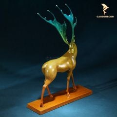 Tượng Hươu Sừng Nước Phong Cách Bằng Đồng - Cao Cấp