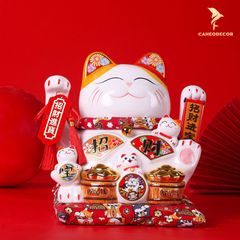 Mèo Thần Tài Vẫy Tay - Tài Lộc May Mắn(27cm)