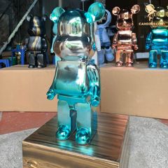Tượng Mô Hình Gấu Bearbrick Mạ Điện 50cm