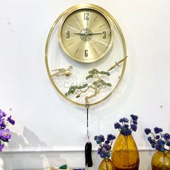 Đồng Hồ Treo Tường Cây Xanh Bằng Đồng