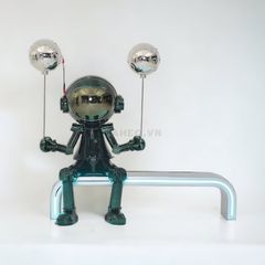 Tượng Mô Hình Nghệ Thuật Trang Trí Hiện Đại Robot Không Gian