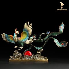 Tượng Đồng Phượng Hoàng Phong Thủy