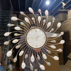 Đồng Hồ Trang Trí Treo Tường Khảm Trai Cao Cấp