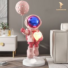 Mô Hình Tượng Đèn Trang Trí - Phi Hành Gia Cầm Bóng