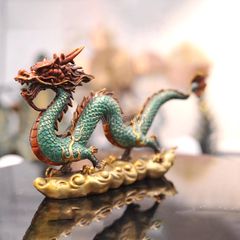 Tượng Rồng Bằng Đồng Phong Thủy - Quyền Uy Chiêu Tài