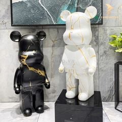 Tượng Mô Hình Gấu Bearbrick Trang Trí Sơn Vân 80cm