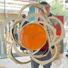 Đồng Hồ Trang Trí Treo Tường Hoa Hồng Cao Cấp