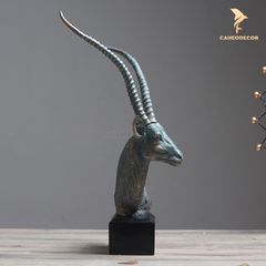 Trang Trí Để Bàn - Tượng Đầu Linh Dương