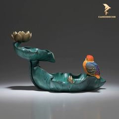 Đế Đốt Trầm Lá Sen Bằng Đồng Cao Cấp