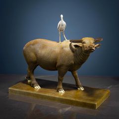 Tượng Con Trâu Bằng Đồng