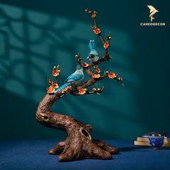 Tượng Đồng Chim Hỉ Thước Đăng Mai - Hỉ Thước Sùng Bái