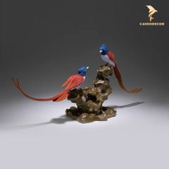 Đôi Chim Uyên Ương Bằng Đồng - Đôi Chim Thiên Đường Châu Á