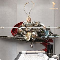 Tranh Phù Điêu 3D Tôn Ngộ Không Ngự Trị - Mỹ Hầu Vương