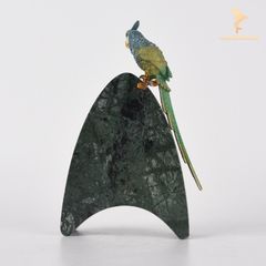 Đồng Hồ Trang Trí Để Bàn Hiện Đại - Vẹt Đá Xanh