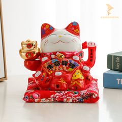 Mèo Thần Tài Vẫy Tay - Kinh Doanh Phát Tài (22cm;30cm)
