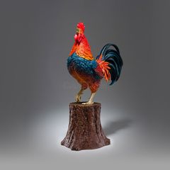 Tượng Gà Trống Gáy Bằng Đồng
