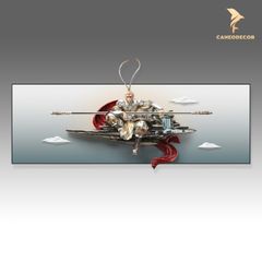 Tranh Phù Điêu 3D Tôn Ngộ Không - Uy Nghi Ngự Trị