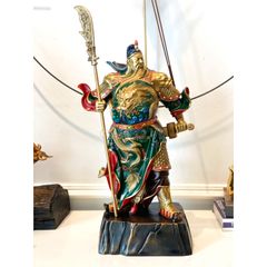 Tượng Quan Công Cầm Đao Bằng Đồng - Uy Nghi Trấn Trạch