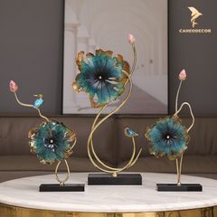 Trang Trí Để Bàn - Lá Sen Xanh