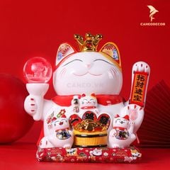 Mèo Thần Tài Vẫy Tay - Buôn May Bán Đắt (25cm)