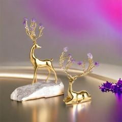 Tượng Hươu Trường Thọ Trang Trí Để Bàn Cao cấp