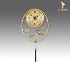 Đồng Hồ Treo Tường Cây Xanh Bằng Đồng