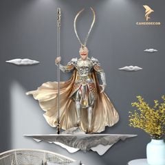 Tranh Phù Điêu 3D Tôn Ngộ Không Dáng Đứng - Mỹ Hầu Vương