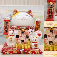 Mèo Thần Tài Vẫy Tay - Tài Lộc Thịnh Vượng (27cm)