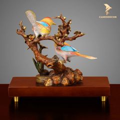 Tượng Đồng Đôi Chim Uyên Ương