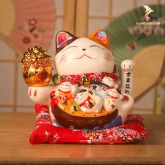 Mèo Thần Tài Vẫy Tay - Thuận Buồm Xuôi Gió (28cm)