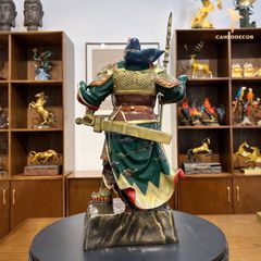 Tượng Quan Công Cầm Đao Bằng Đồng - Uy Nghi Trấn Trạch