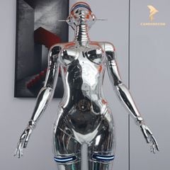 Mô Hình Tượng Đèn Trang Trí Hiện Đại - Cô Gái Robot