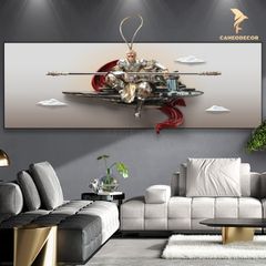 Tranh Phù Điêu 3D Tôn Ngộ Không - Uy Nghi Ngự Trị