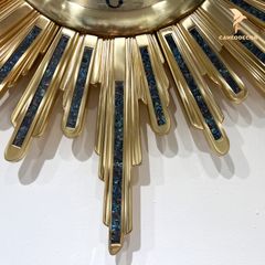 Đồng Hồ Trang Trí Treo Tường Đồng Khảm Trai