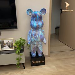 Tượng Mô Hình Gấu Bearbrick Trang Trí Sơn Vân 80cm