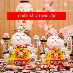 Mèo Thần Tài Vẫy Tay - Kim Tiền Như Ý (29cm;32cm)