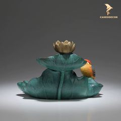 Đế Đốt Trầm Lá Sen Bằng Đồng Cao Cấp