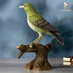 Tượng Chim Vàng Anh Xanh Bằng Đồng - BST 