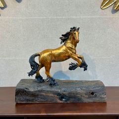 Tượng Ngựa Hí Bằng Đồng - Nhất Mã